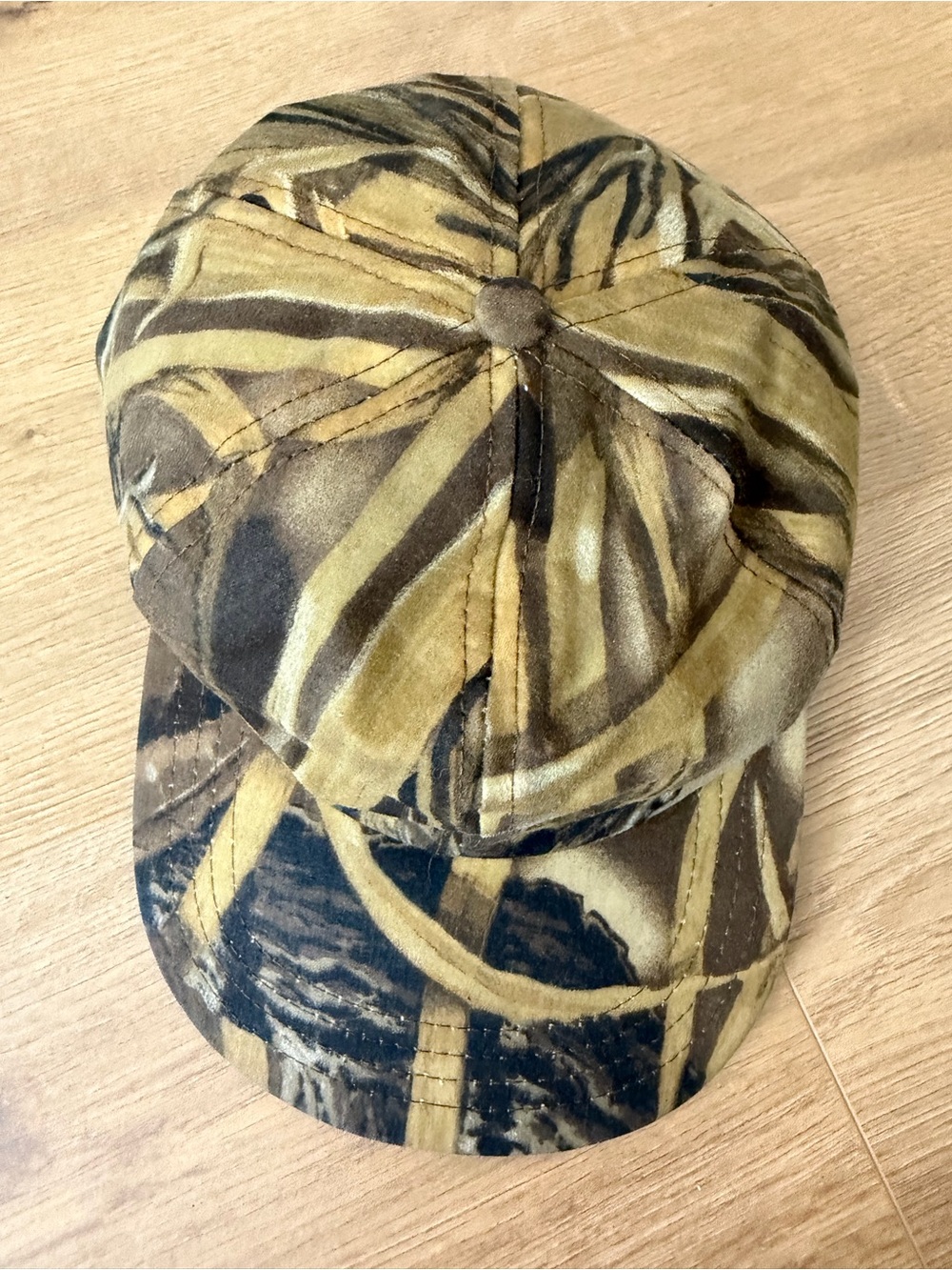 Vintage Filson Camouflage Waxed Cotton & Wool Earflap Cap in Brown and Olive - Picture 12 of 13